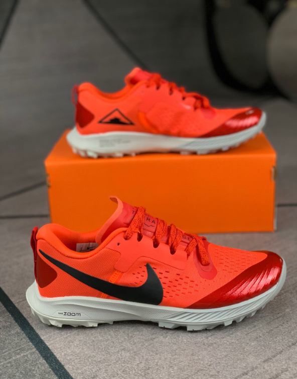 2020 Nike Air Zoom Terra Kiger 5 XY Orange Red Black Running Shoes